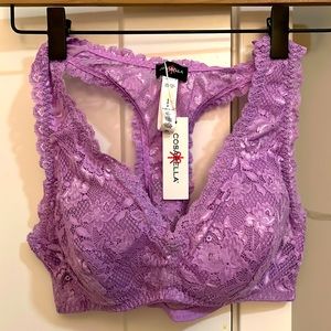 Cosabella NSN lightly lined icy violet lace Racerback bra